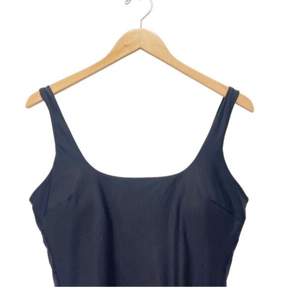 Lululemon Waterside Square-Neck One Piece Black Swimsuit Athletic Size 6 | Small - Picture 6 of 13